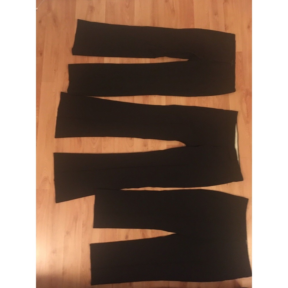 Lot of 3! Theory Women Mid Rise Straight Leg Trousers Pants Black Size 4 6 ga gg